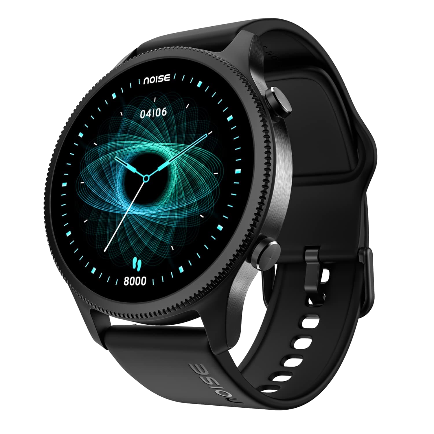 – NoiseFit Halo 1.43" AMOLED Display, Bluetooth Calling Round Dial Smart Watch, Premium Metallic Build, Always on Display, Smart Gesture Control, 100 Sports Modes (Halo, Jet Black)