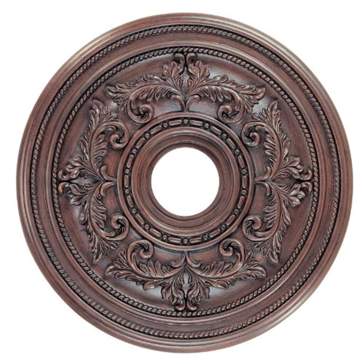 Livex Lighting, 8200-58, Ceiling Medallion, Hand Applied Imperial Bronce, 22.5"Dx1.5H"