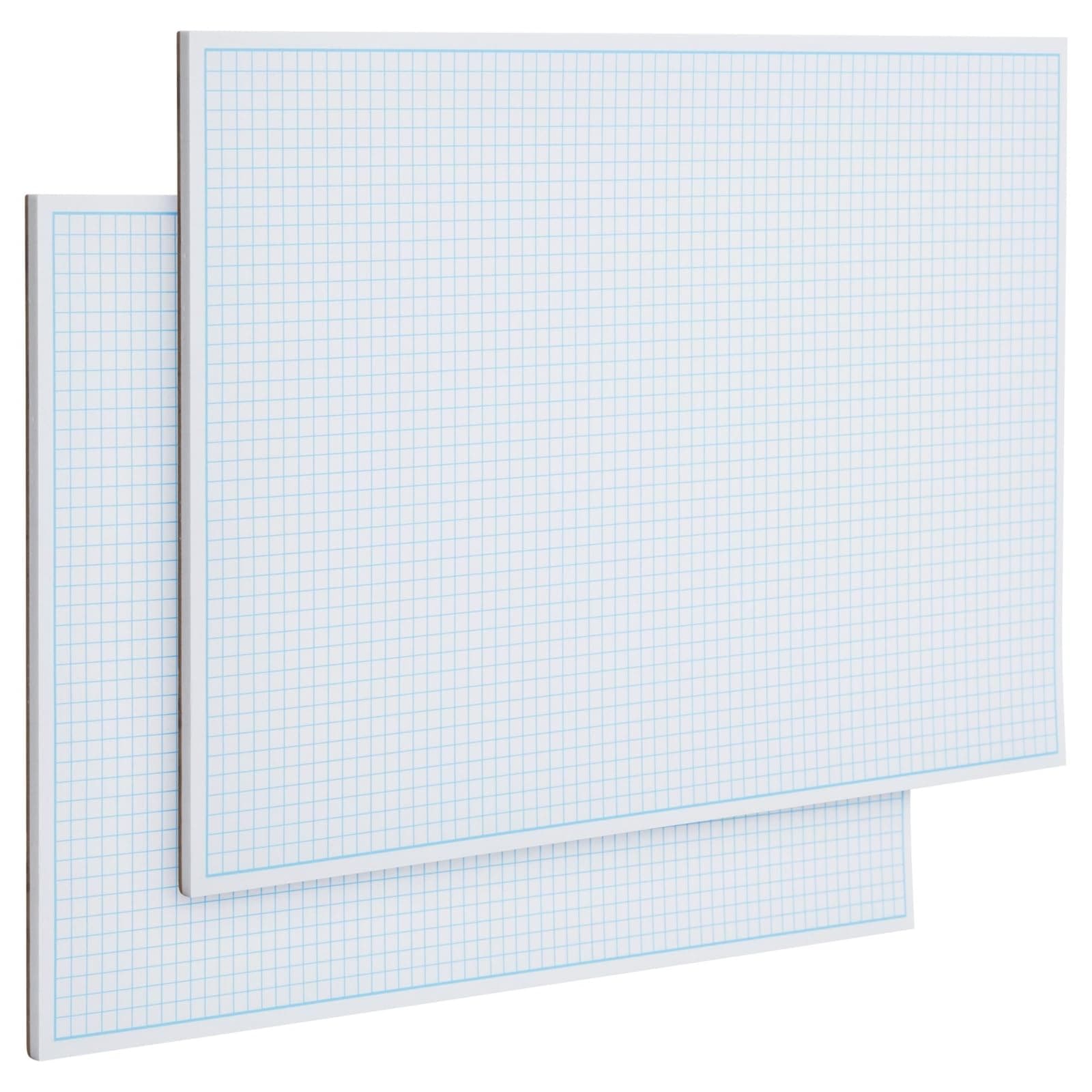 2 Pack Engineering Graph Paper Pads, 11x17 Quadrille Grid Paper for Drafting, Engineering, Blueprint Drawing, Architect Designers (4 Squares Per Inch, 50 Sheets Each Pad)