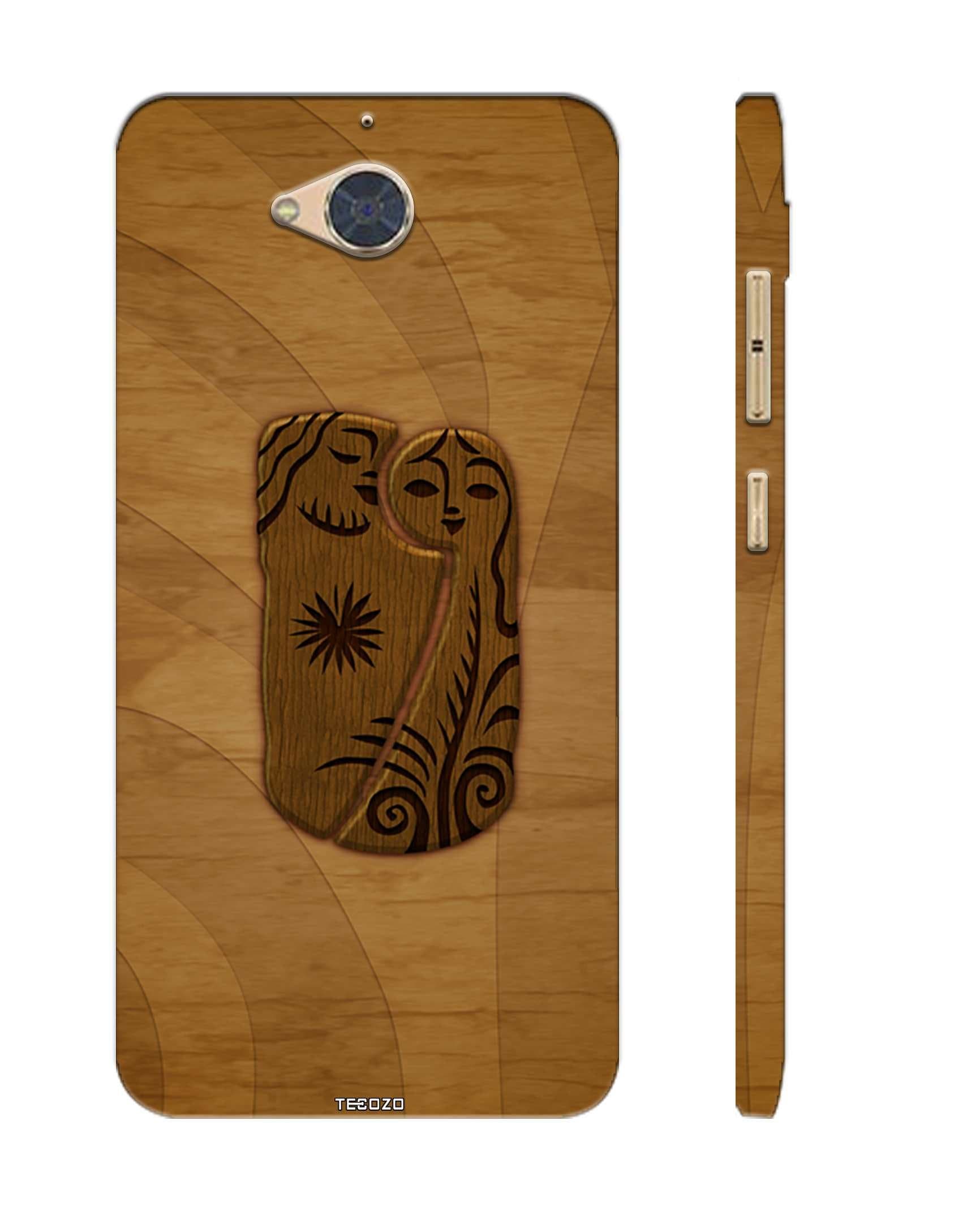 PICWIK Designer Printed Back Cover/Hard Case for Gionee S6 Pro (King Queen Design/Signs) - Brown - H872