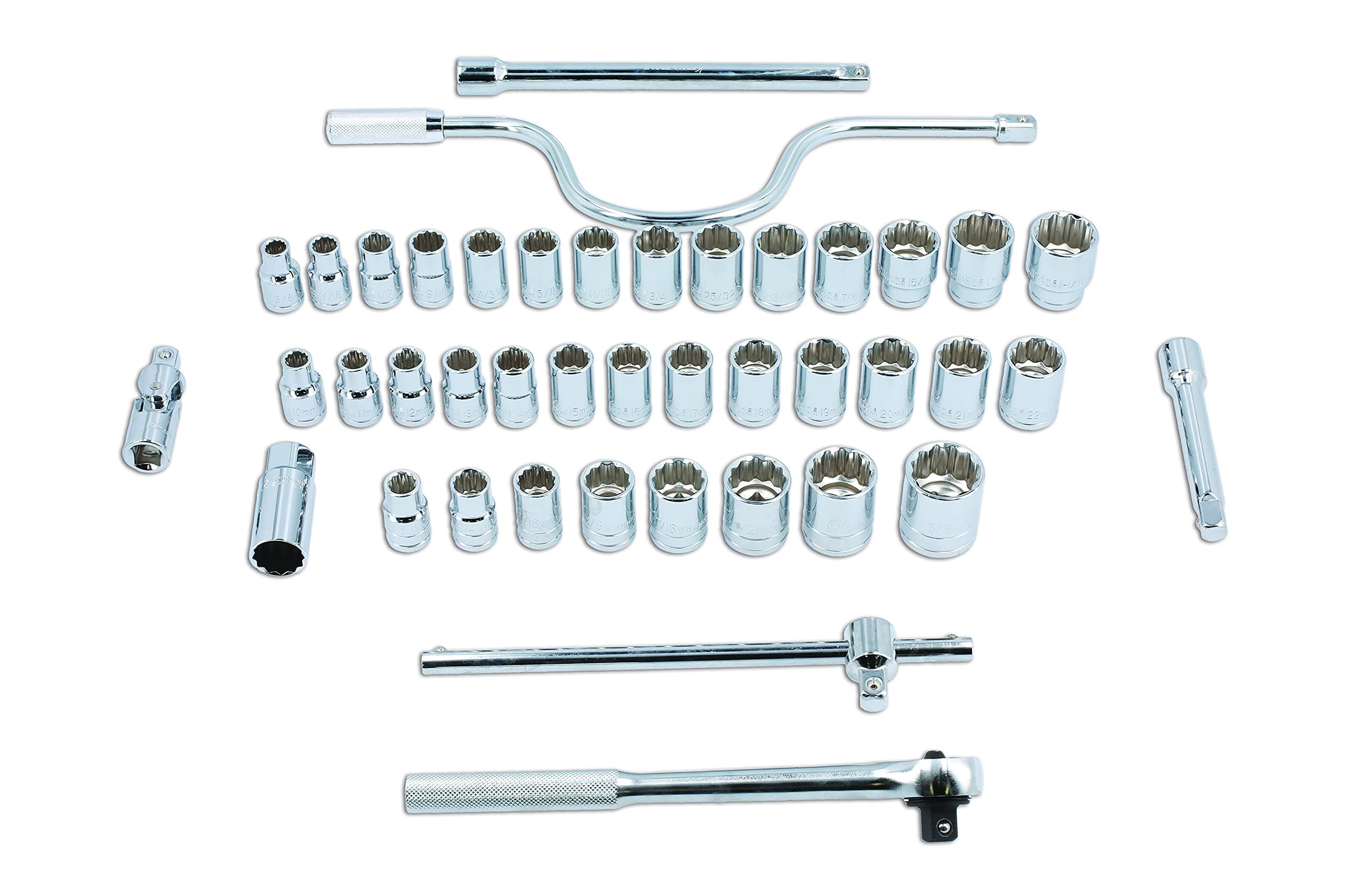 Kamasa LASSS4849 Socket Set 1/2" D 42pc