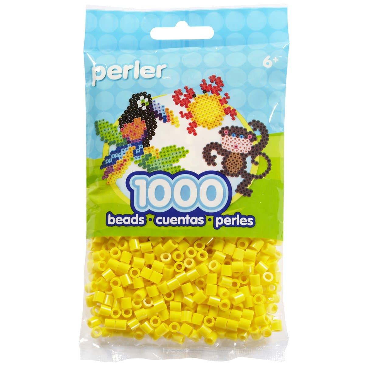 Beads Fuse Beads for Crafts, 1000pcs, Yellow