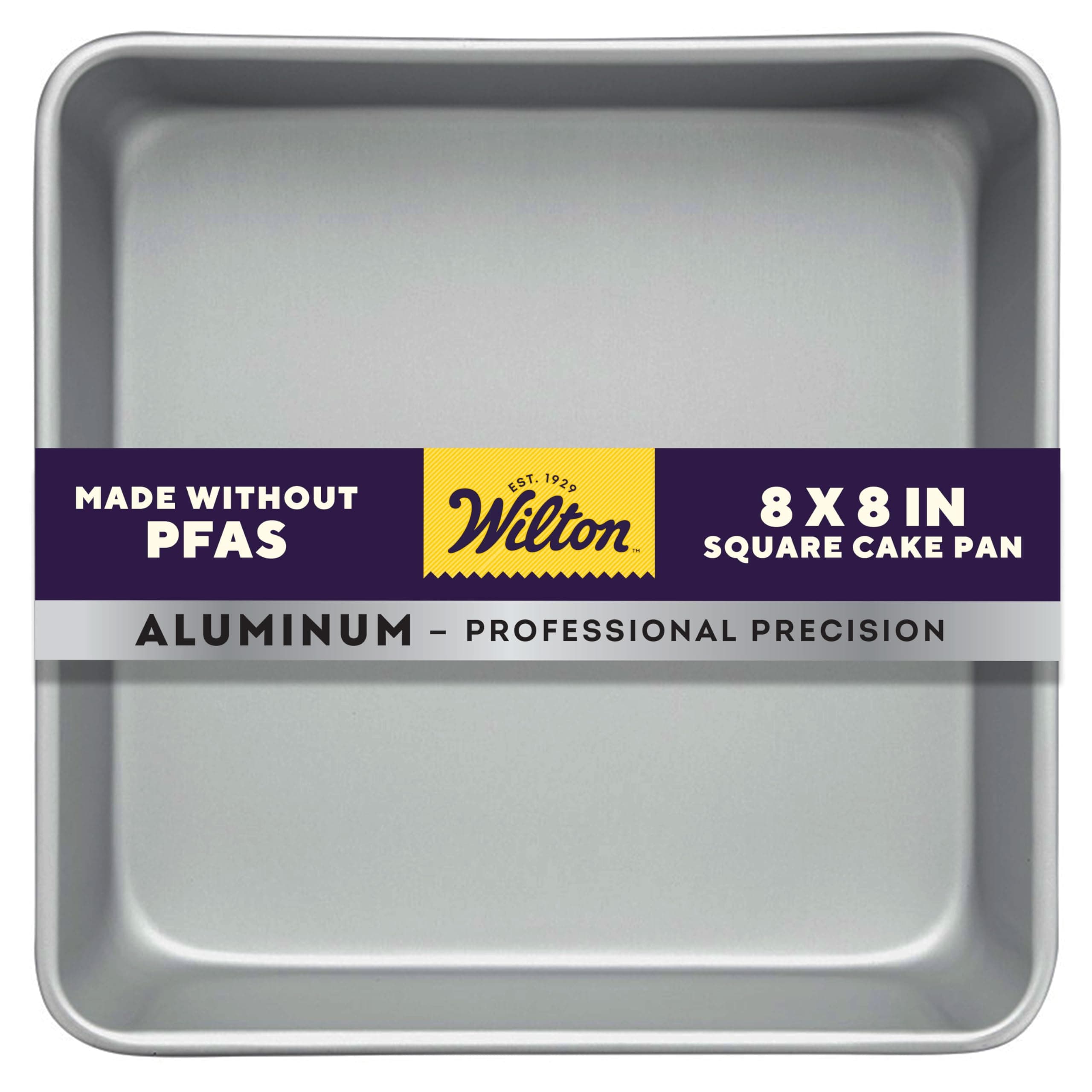 Wilton WT-2105-8191 Performance Pan, Silver, 8 Inches, Square, Aluminum