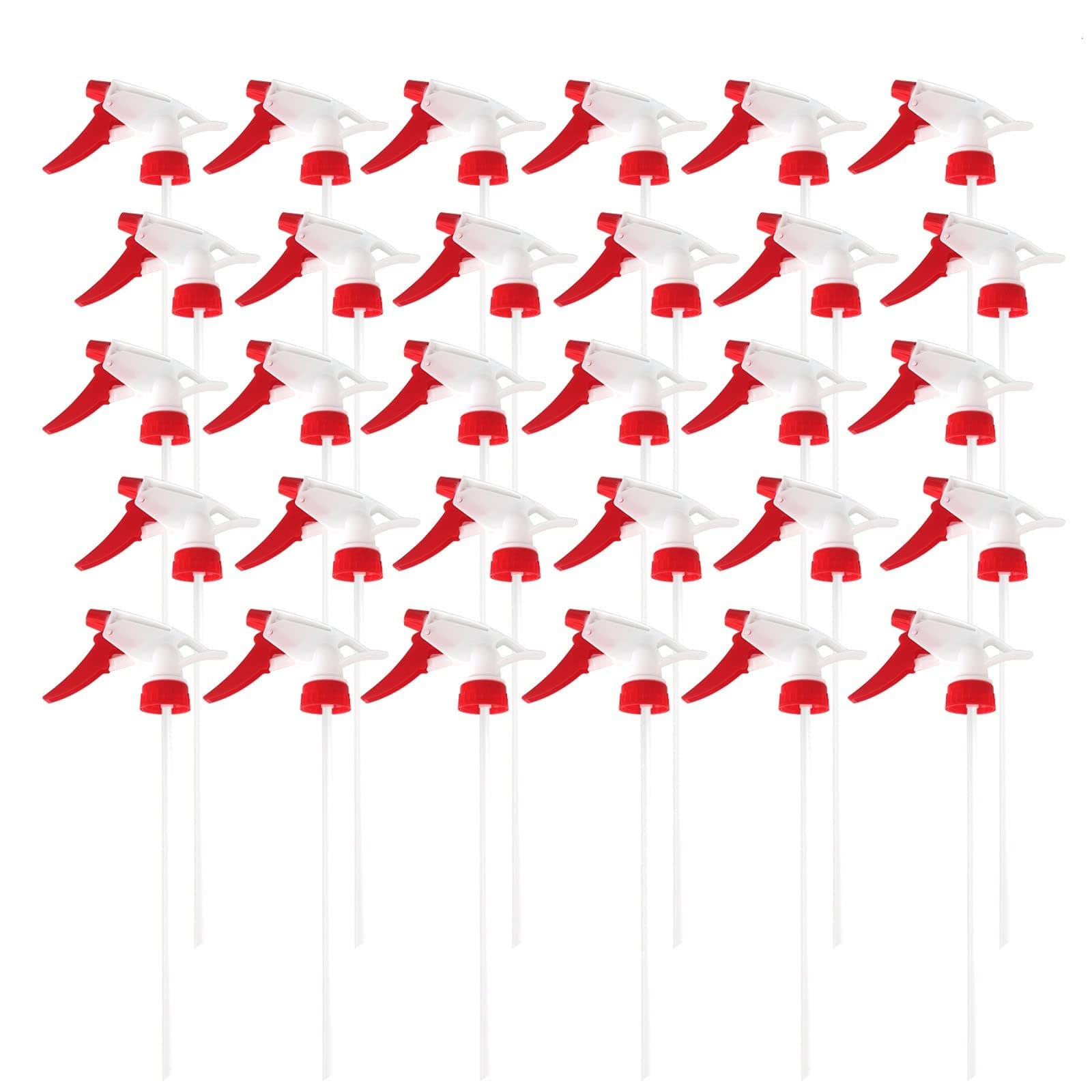 30 Pack Spray Bottle Nozzles, Heavy-Duty Stream Trigger Spray Nozzle Replacement Parts Adjustable Head Sprayer with Mist Stream Sprayer Fits 8oz /16oz Spray Bottles Round 28/400 Neck Bottles