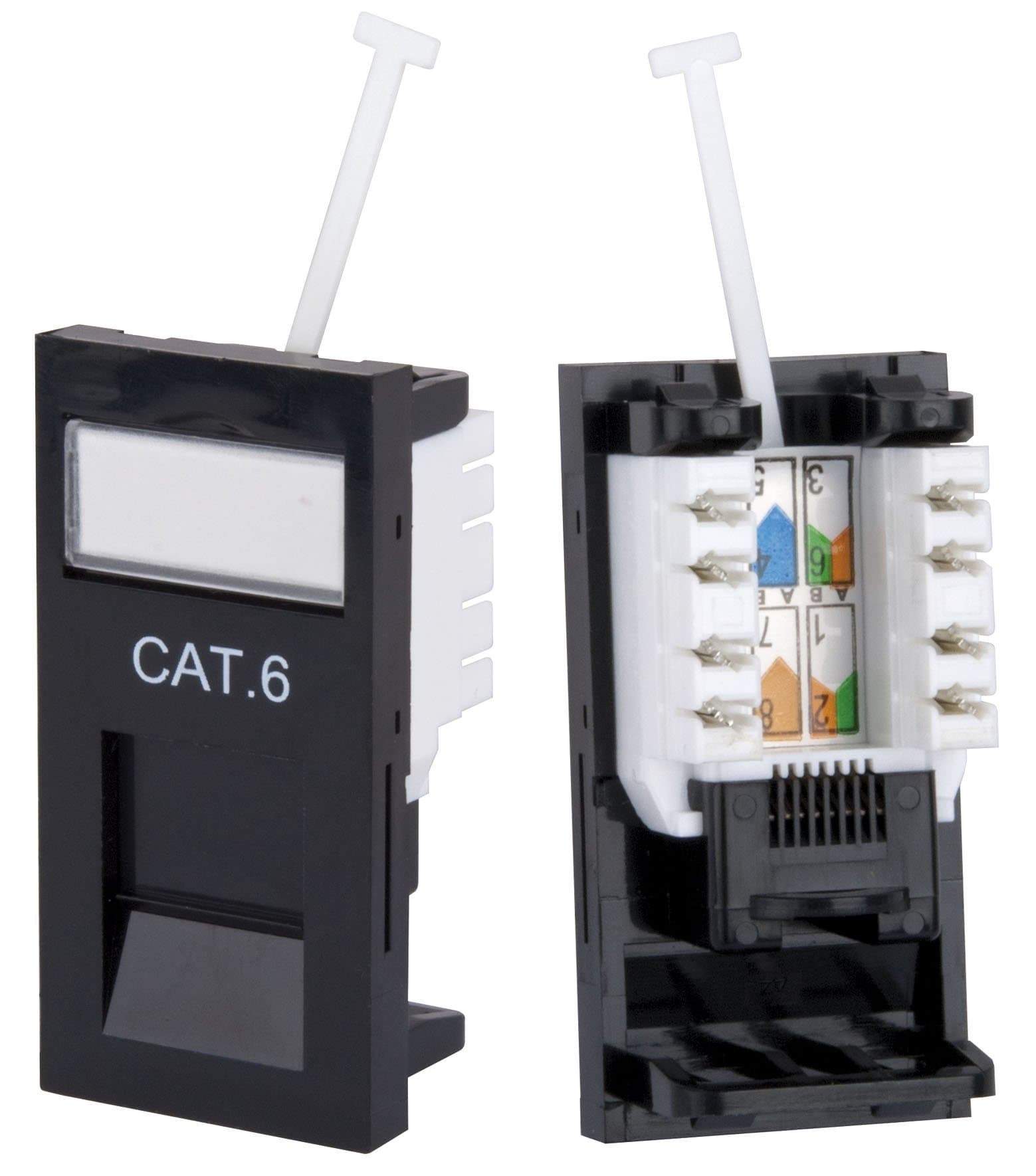 70696R CAT6 RJ45 Outlet Module - Black