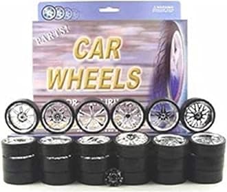 YMCtoys 1:24 Scale Model Car Replacement Rims Chrome Spokes 6Set