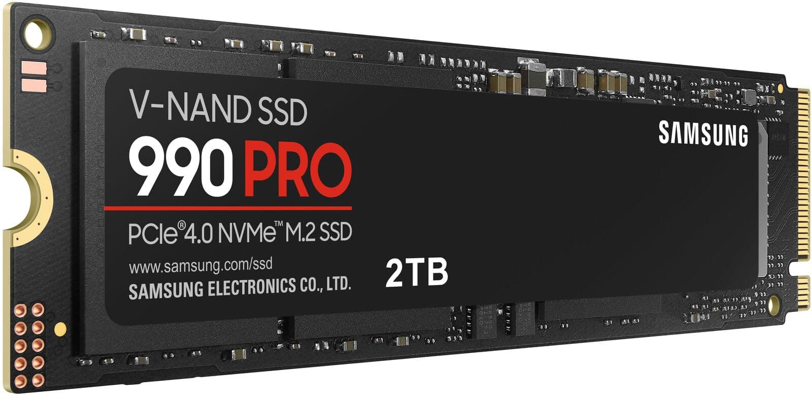 SAMSUNG 990 PRO SSD 2TB PCIe 4.0 M.2 2280 Internal Solid State Hard Drive, Seq. Read Speeds Up to 7,450 MB/s for High End Computing, Gaming, and Heavy Duty Workstations, MZ-V9P2T0B/AM