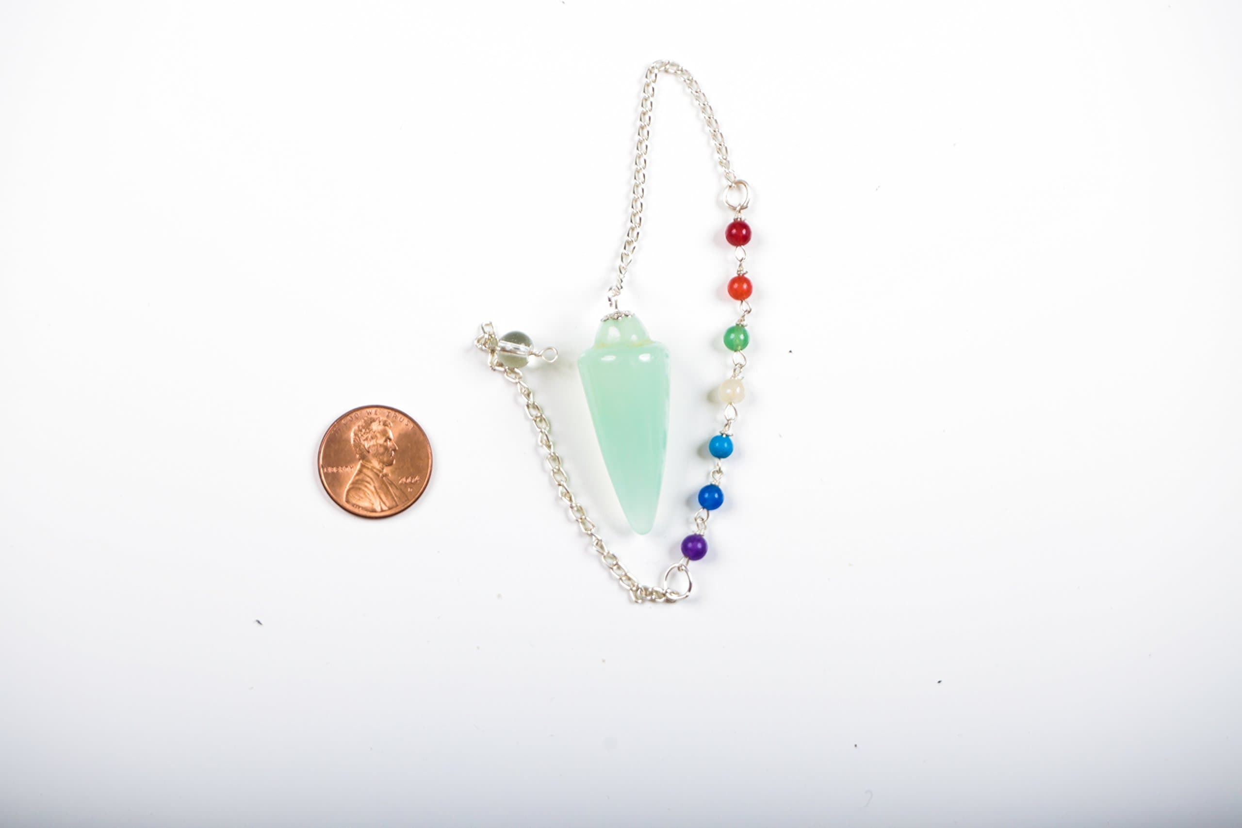 Aqua Onyx Chakra Pendulum for Scrying, Dowsing, Divination, Reiki, Chakra Testing, Chi from The Goddess Menagerie