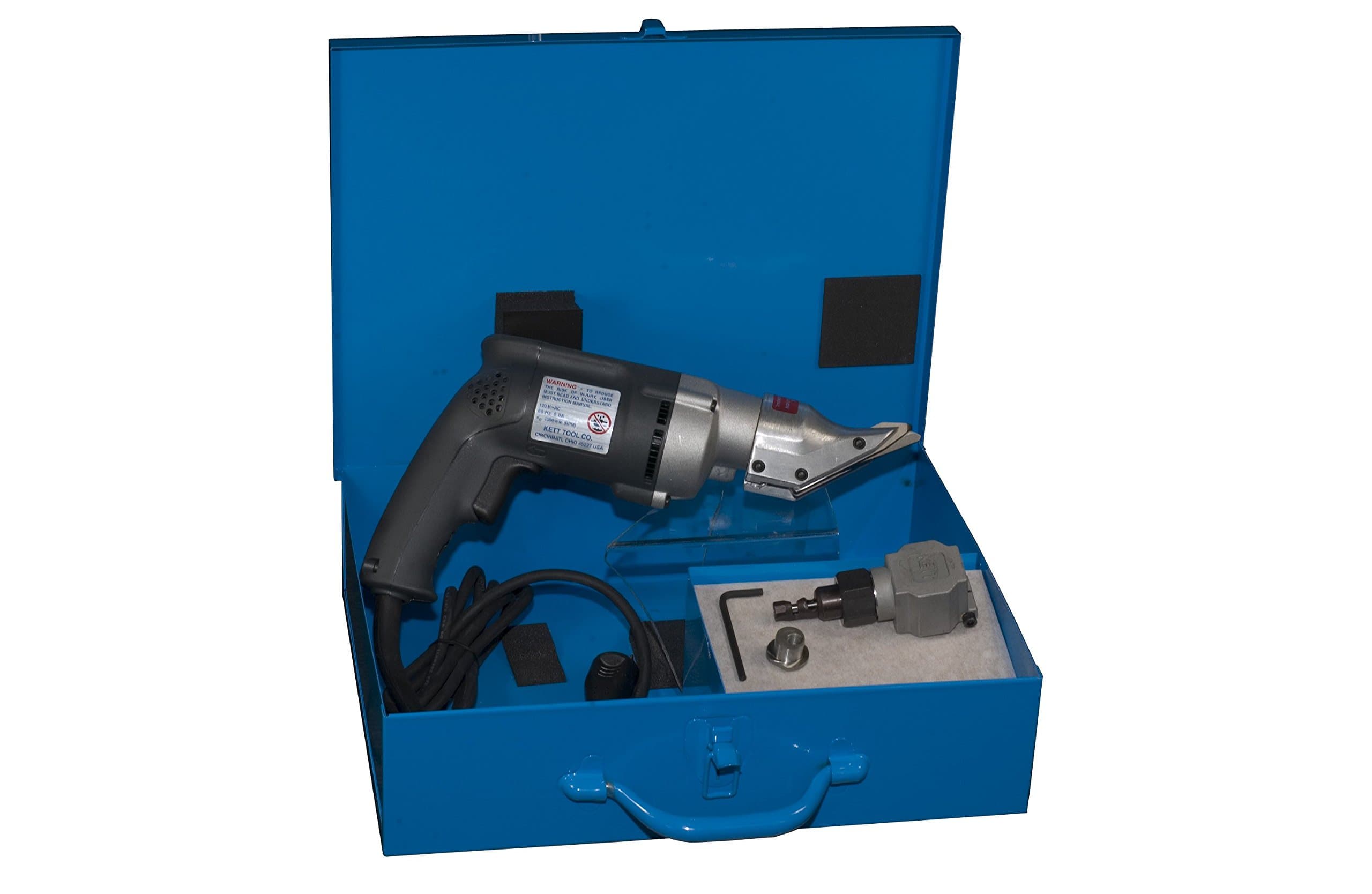 Kett Tool Company KIT #210 Double-Cut Shear Kit, KD-400 Shear, Nibbler Attachment & Case