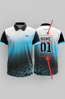 - Custom Sports Cricket Jersey Customise t-Shirt for Men Personalised Name | 2 Year to 5XL