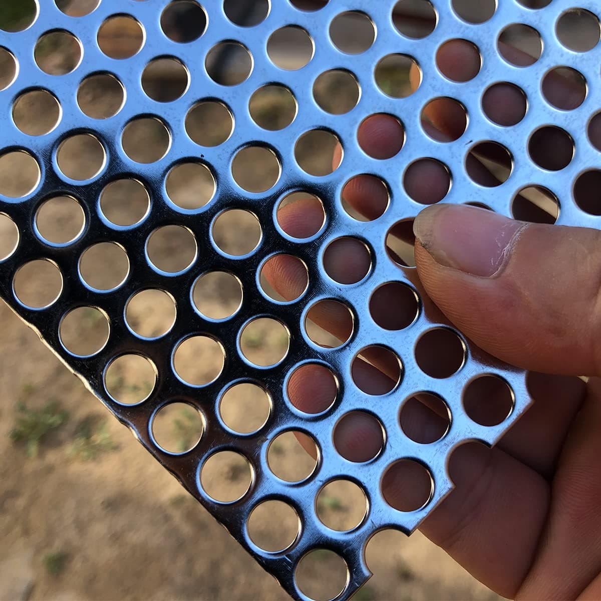 FengYoo Perforated Metal Sheets-Expanded & Perforated Sheets-Perforated Stainless Steel Sheet-20GA 0.32" Hole 1/3"（ About 8mm） 11.8" X5.9"-Metal Mesh Sheet for Ventilation and Fume Filtration