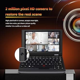 7 inch Mini Laptop, 12th Gen N95 Touchscreen Pocket Computer, 32GB RAM 1TB SSD Ultrabook Notebook 2.0MP Win-11 Pro, Mini HDMI, TF Card - for Office/Travel/Students