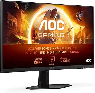 AOC 24G4X Computer Monitor 60.5 Cm (23.8") 1920 X 1080 Pixels, W128899612 (Cm (23.8) 1920 X 1080 Pixels Full Hd LCD Black)