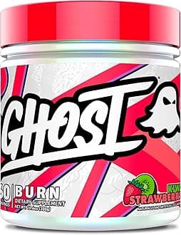 GHOST Burn Weight Management Powder, Kiwi Strawberry (60 Servings) - Metabolism & Energy Support Supplement for Men & Women - Natural Caffeine, L-Carnitine & L-Tyrosine - Soy & Sugar-Free, Vegan