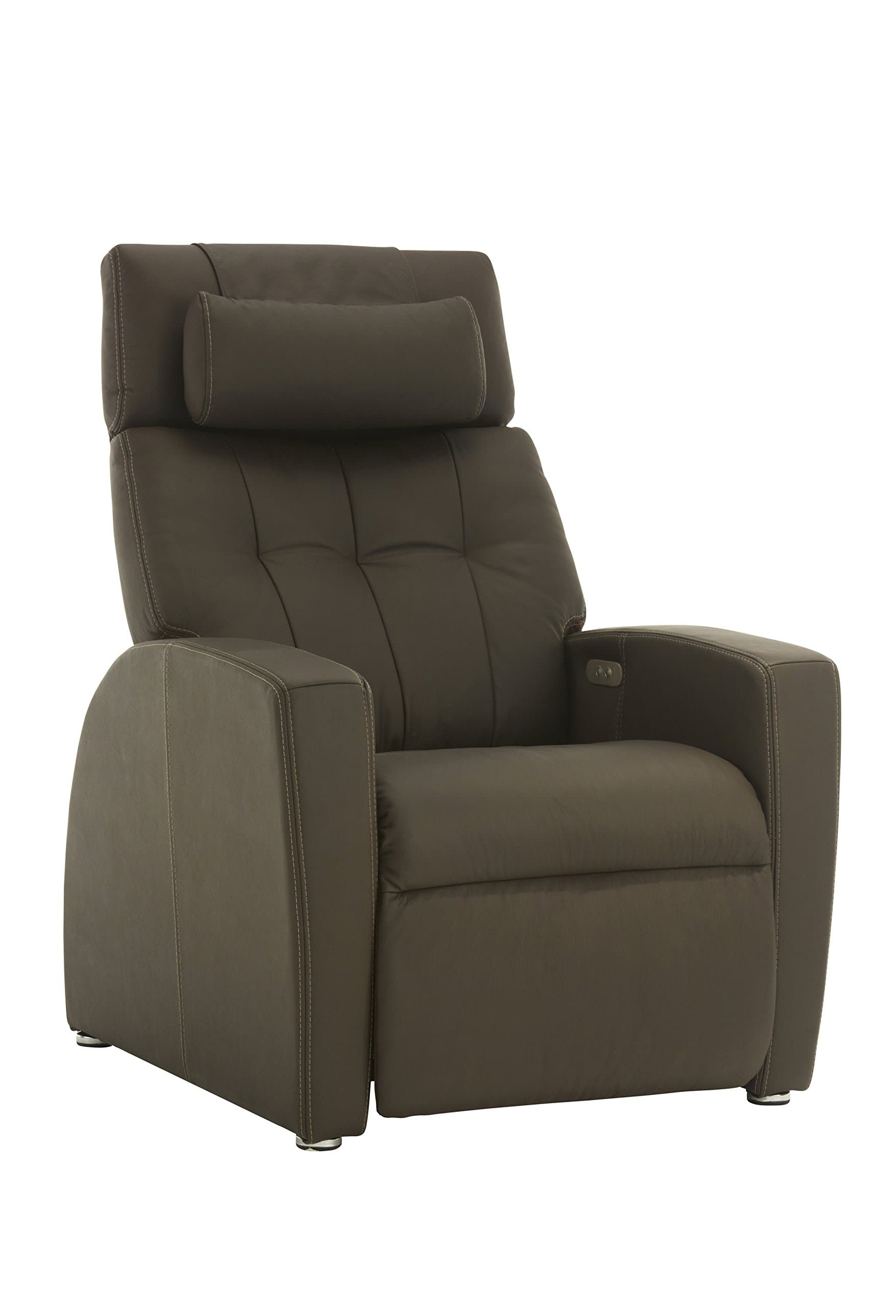 Luma Zero Gravity Powered Recliner (Dark Brown Leather)