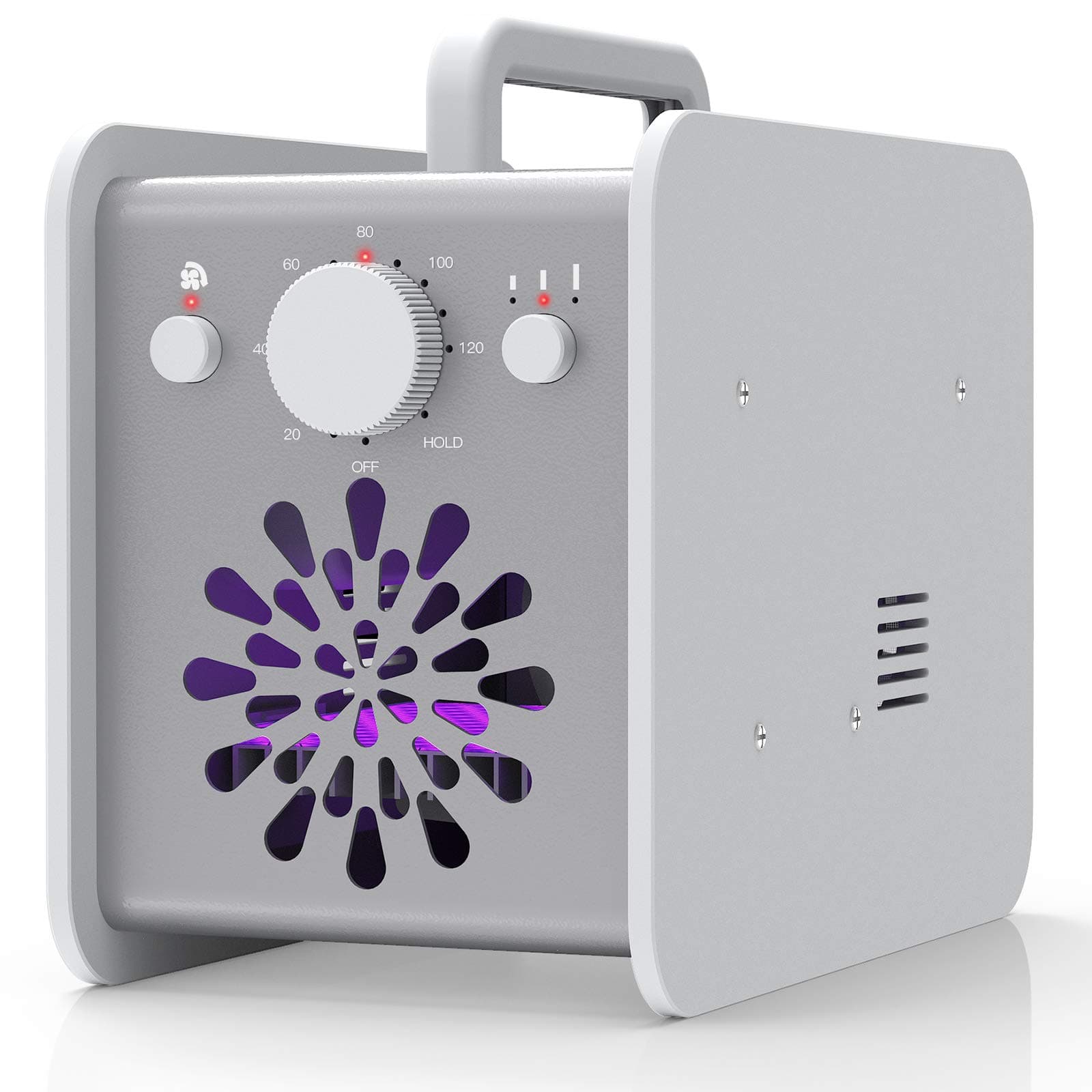 OG75 Ozone Generator Machine - Advanced Ionizer for Smoke Elimination, Room Deodorization, and Odor Neutralization (7,500-12,000mg/h O3 Output, Coverage up to 5ft/1.5m) (Grey)