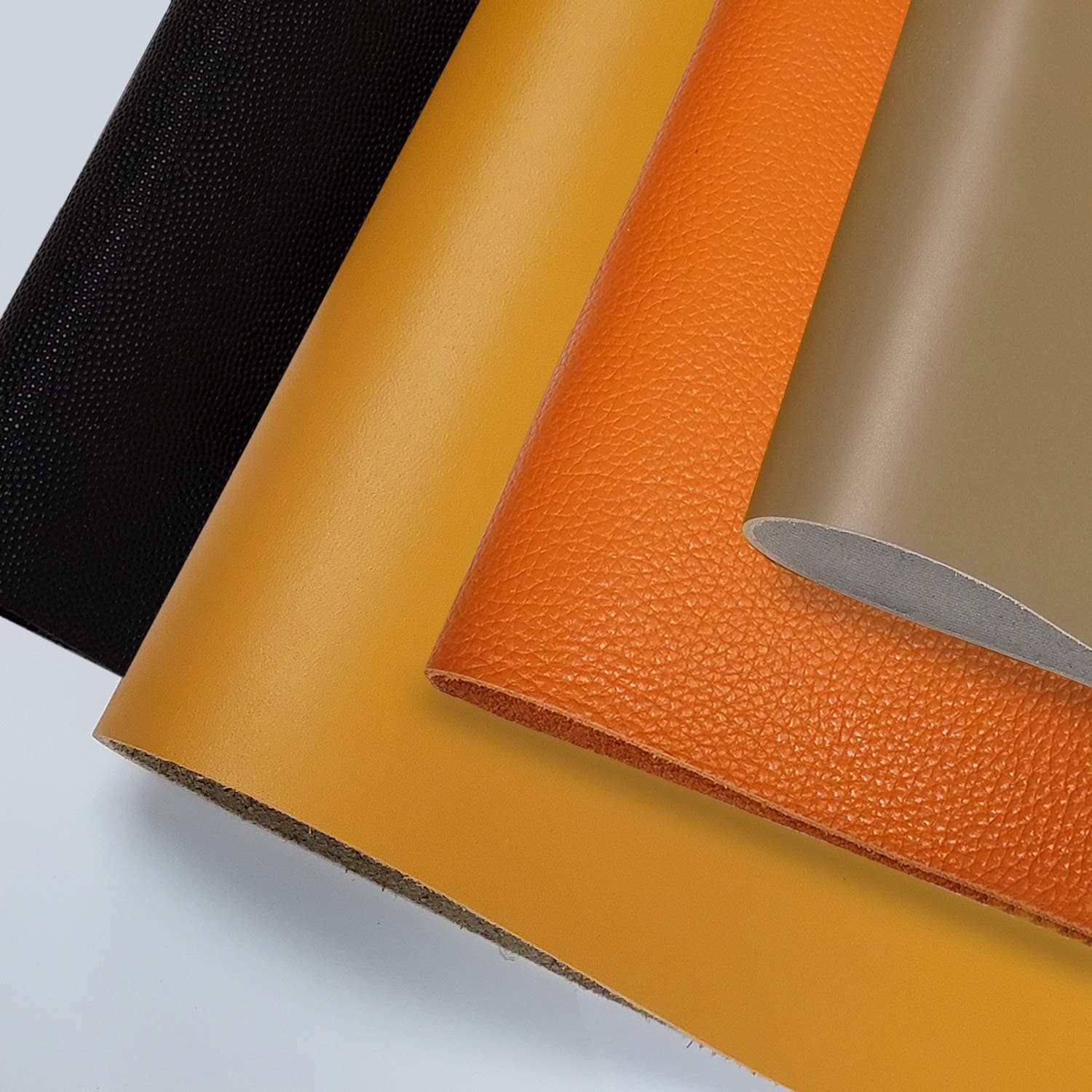 INCIRCLE Tooling Leather Square – Real Cow Skins, Sizes 1 Square FEET Grade “A” for All Patch, Crafts & Arts (Mustard Yellow)