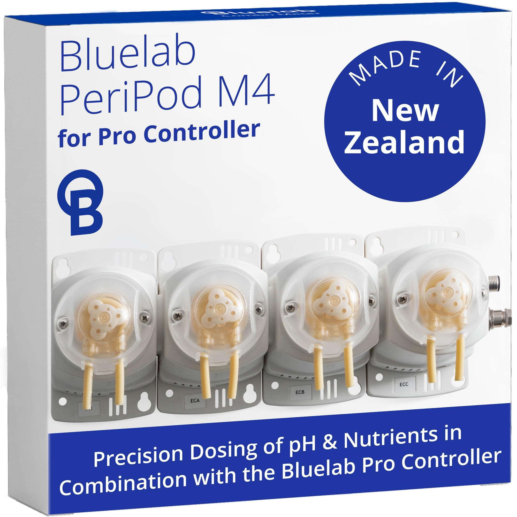 PERIPODM4 Peripod M4 for Pro Controller, Dosing for pH and Nutrient (TDS), 4 Pumps with Accessories (Pro Controller Sold Separately), Tool for Hydroponic System and Indoor Plant Grow
