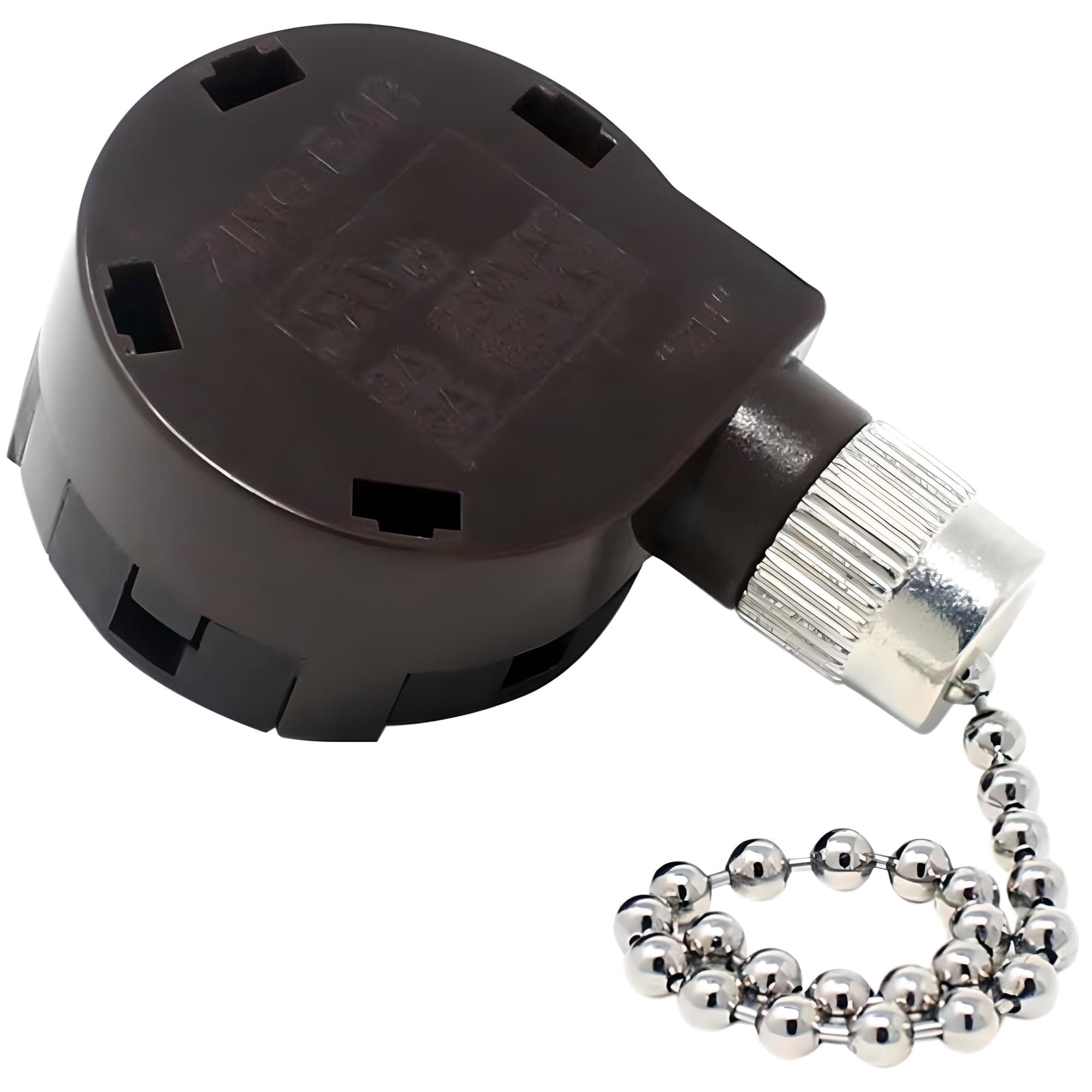 Zing Ear ZE-268S5 4 Speed 4 Way 5 Wire Rotary Speed Control Pull Chain Switch for Ceiling Fans - Nickel