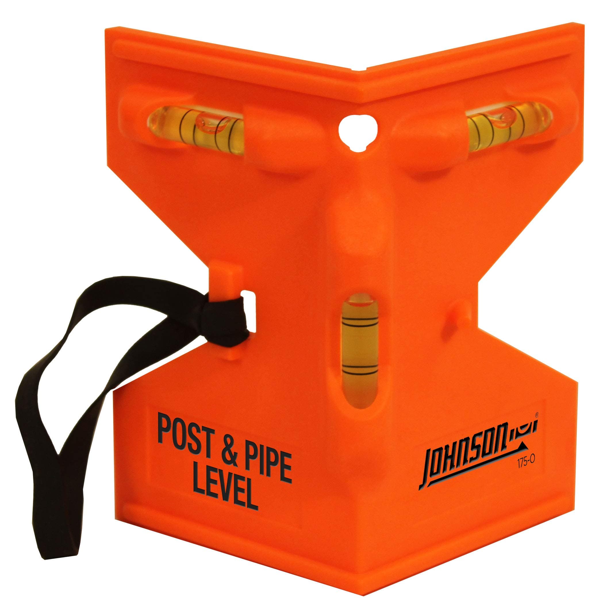 Johnson 175-O Post Level, GloOrange | Manual Operation | ABS Plastic & Rubber | 9 x 5 inches | 1 Count