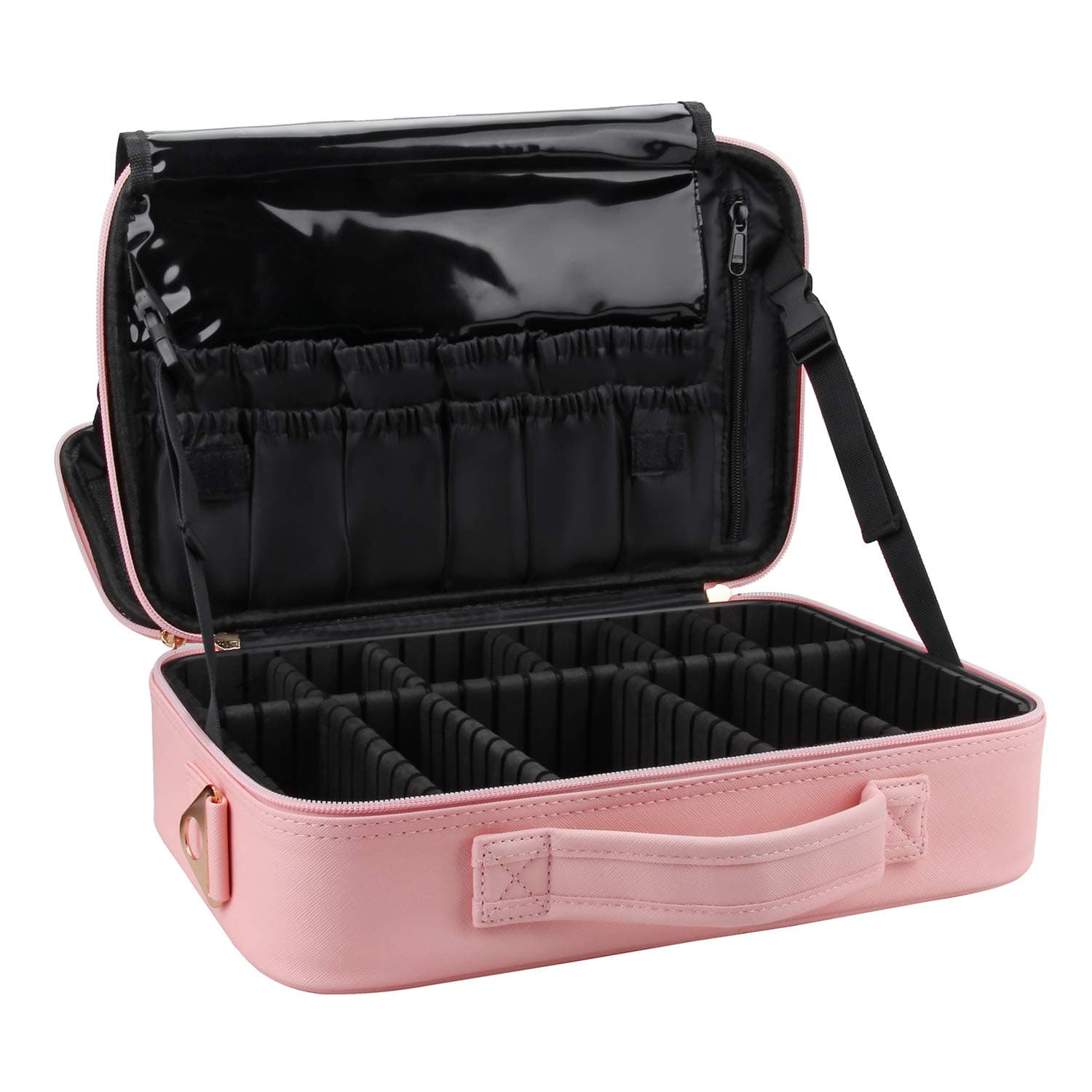 RelavelRolling Makeup Case, Makeup Backpack Professional Makeup Artist Train Case