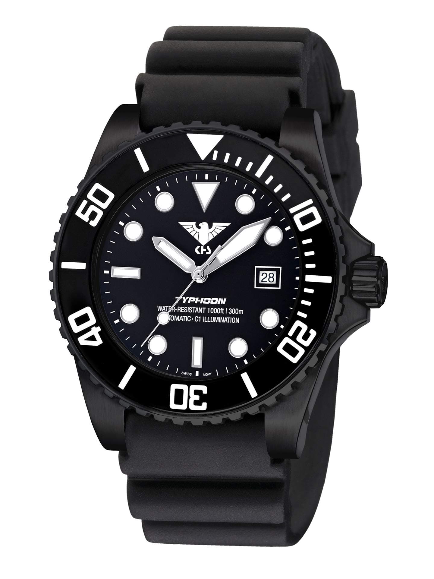 KHSmilitary watch KHS.TYBSA.DB Typhoon Automatic 46mm 30ATM