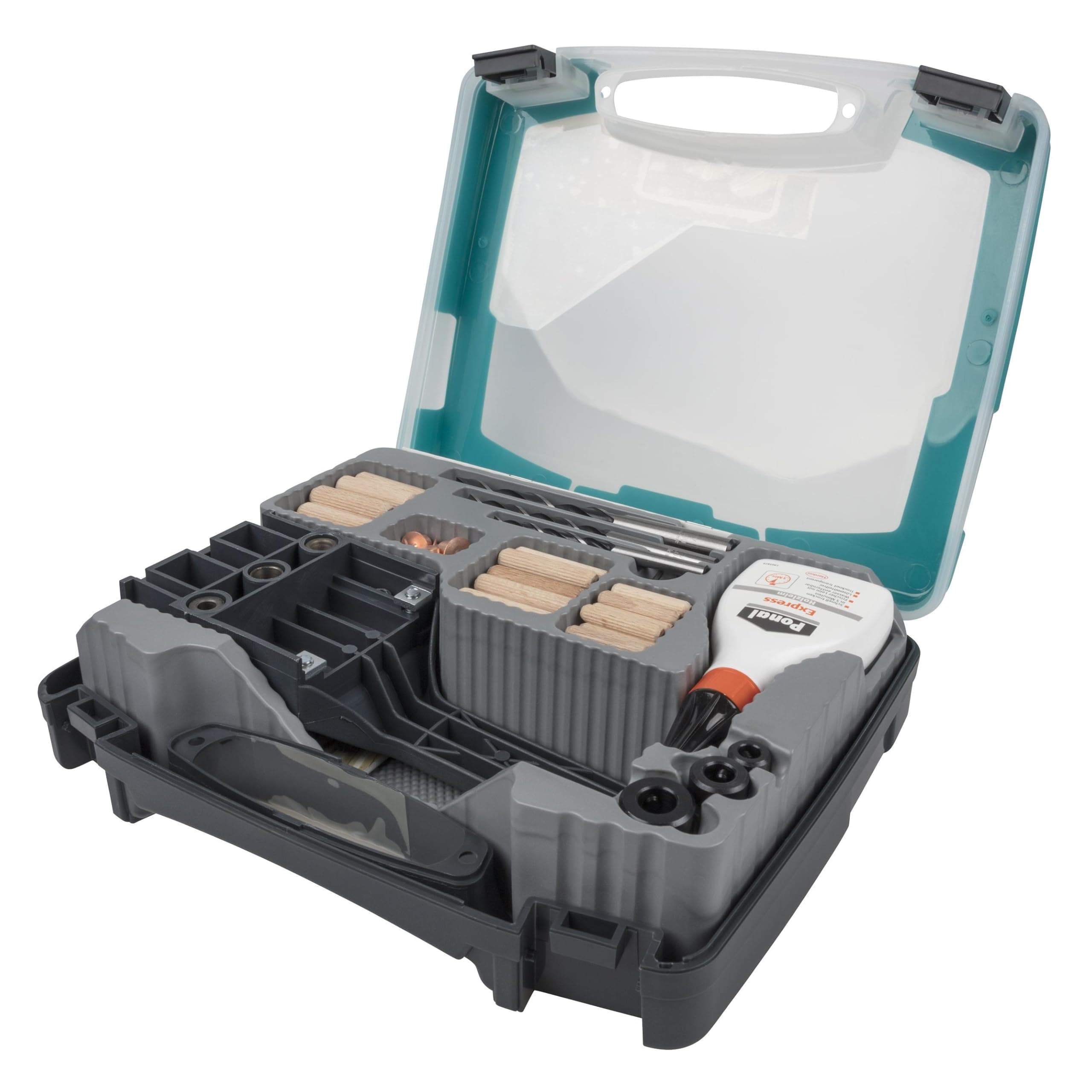 wolfcraft Universal Dowelmaster Set I 4645000 I The Complete Starter Set for All Standard Wood Dowel Joints