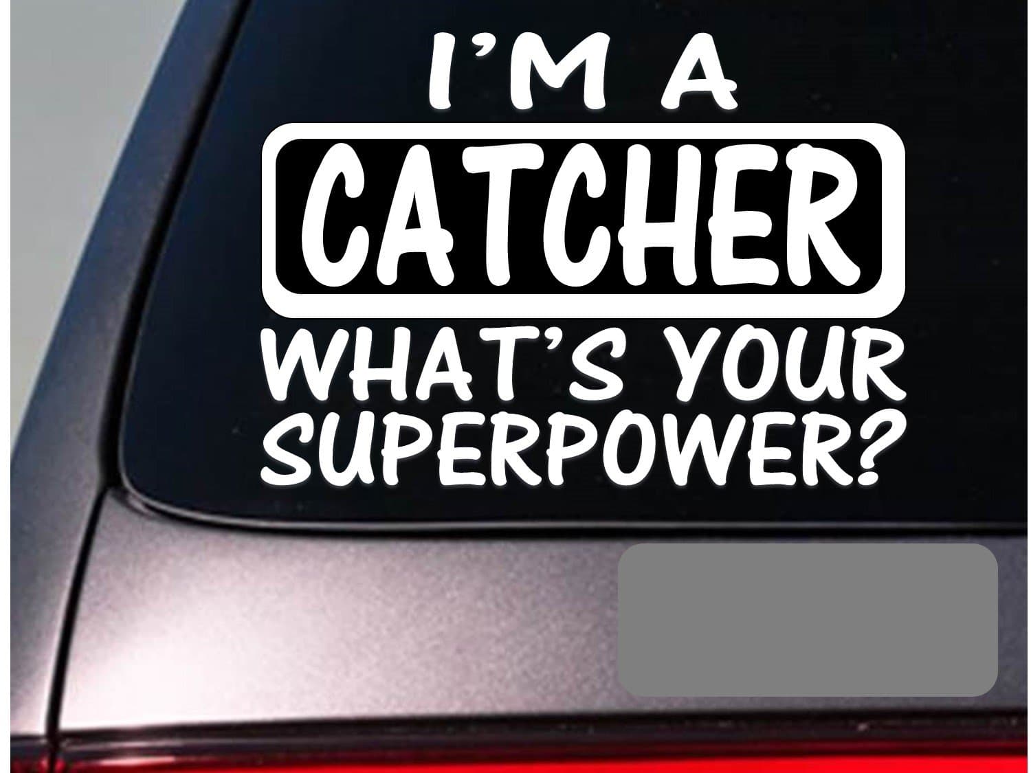 EZ-STIK I'm an Pitcher Sticker Decal *E117* Softball Basball bat Glove