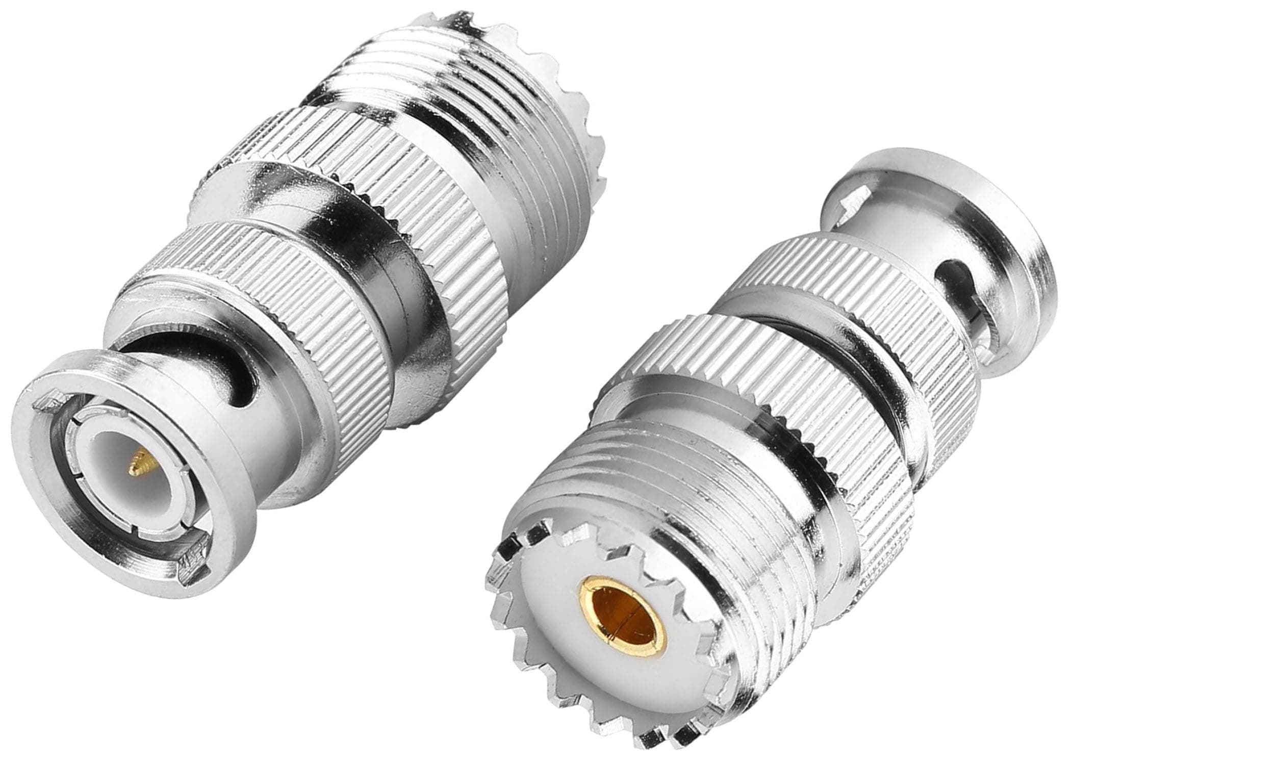 DHT Electronics DHT Electronics 2pcs RF coaxial coax adapter BNC male to UHF female SO-239 SO239