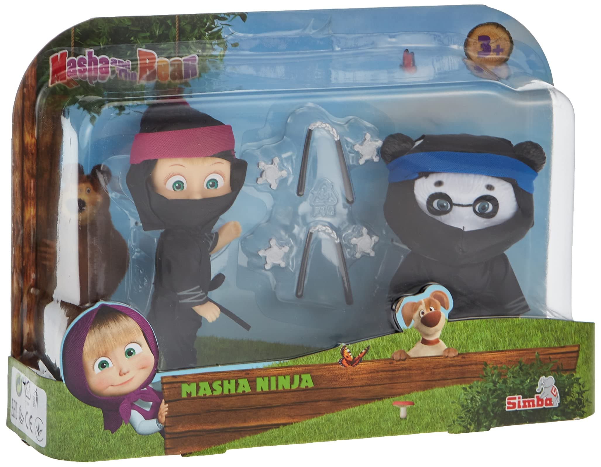 Simba 109301050 Bear Masha Doll as Ninja