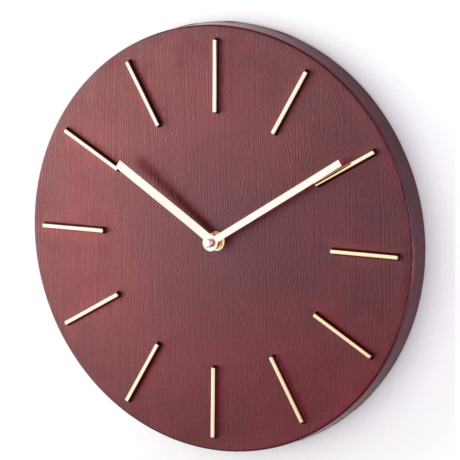 Bloom Flower 14 Inch Modern Decorative Wall Clock - Silent & Non-Ticking - Large