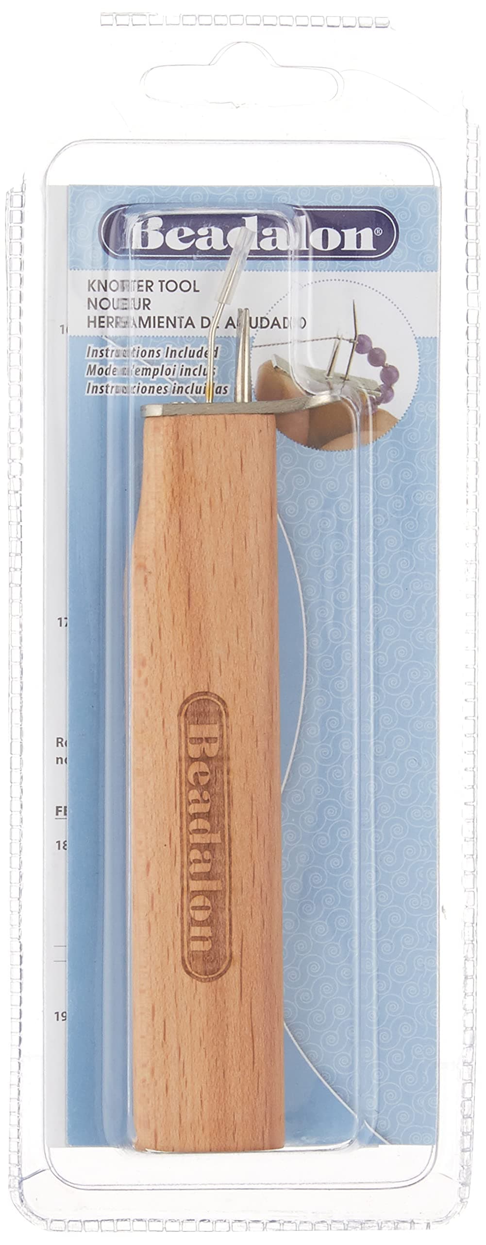 Beadalon Knotter Tool, Brown Wood