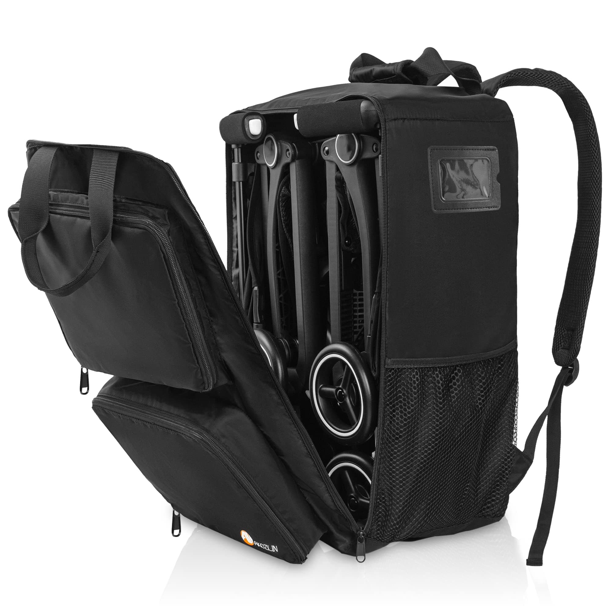 AKOZLIN Foldable Stroller Travel Bag Backpack Compatible with GB Pockit+ All City/GB Pockit Air All Terrain/Gb Pockit Stroller(14.2”×8.7”×20.5”)