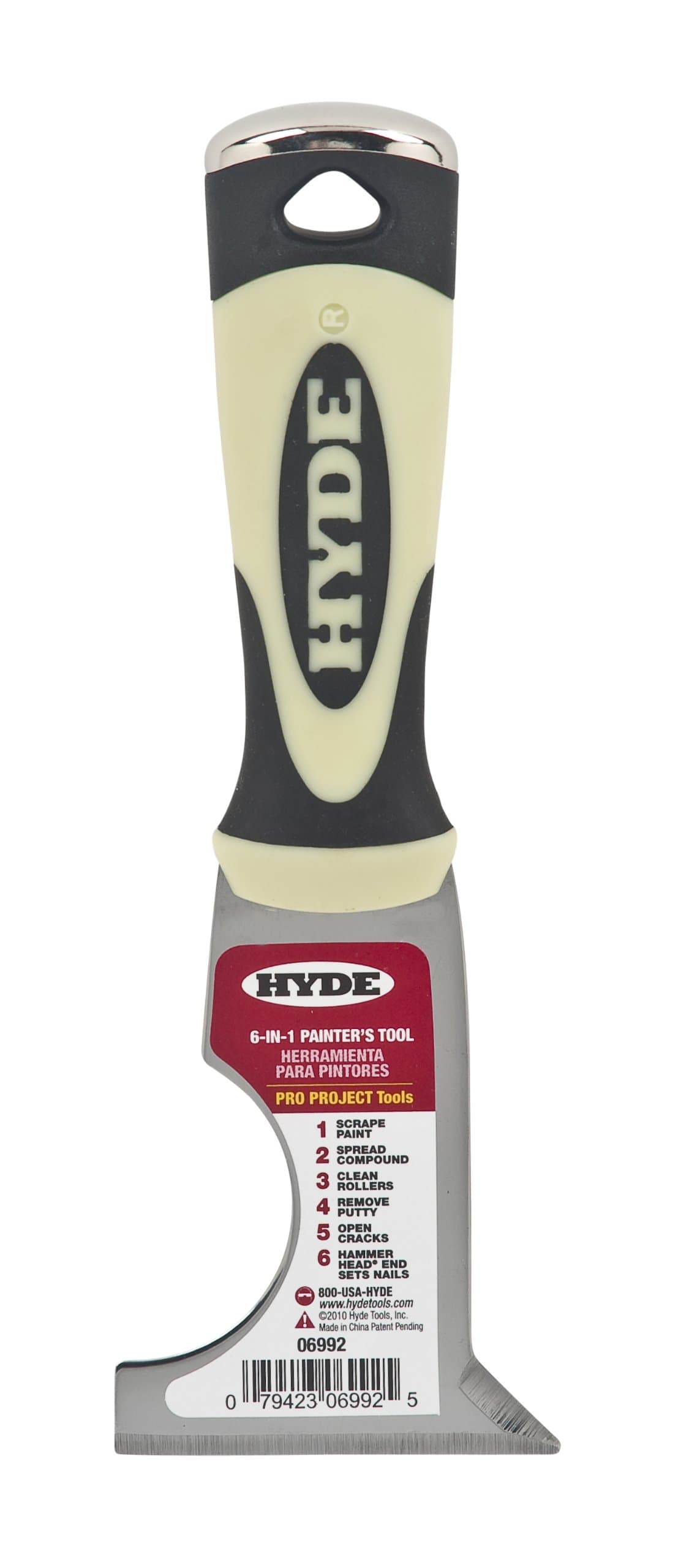 Hyde Tool 06992 2-1/2-Inch Stiff 6-In-1 Painter's Tool Multi-Tool