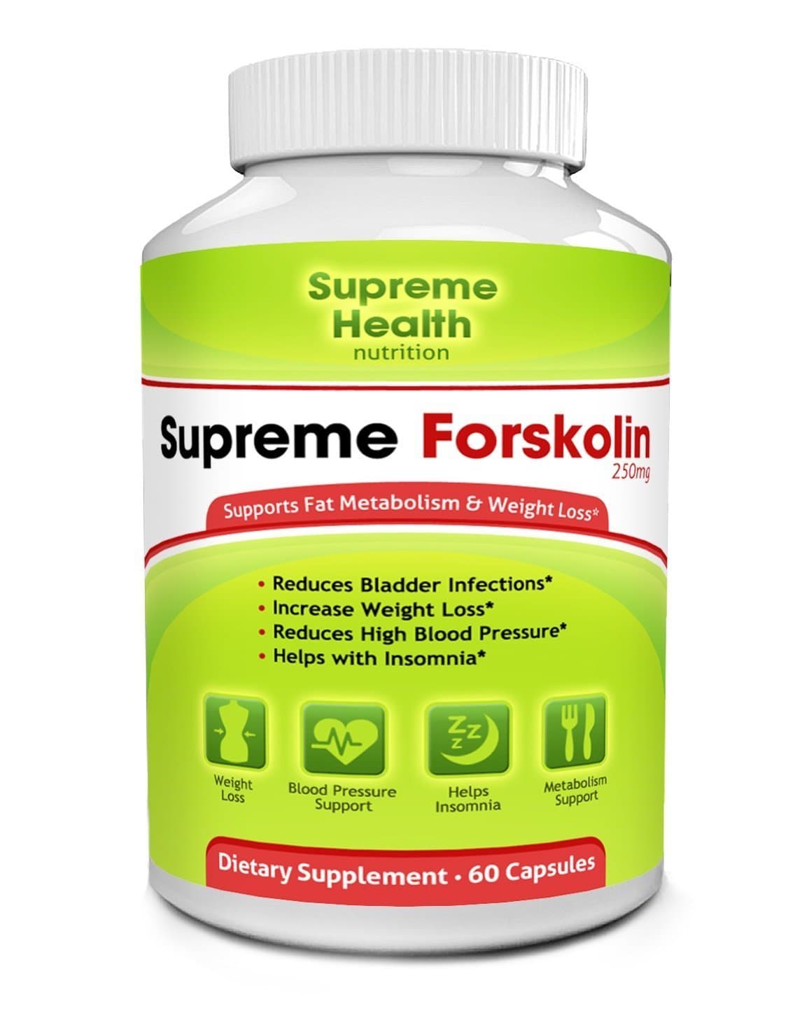 Forskolin 250mg Extract, 60 Capsules