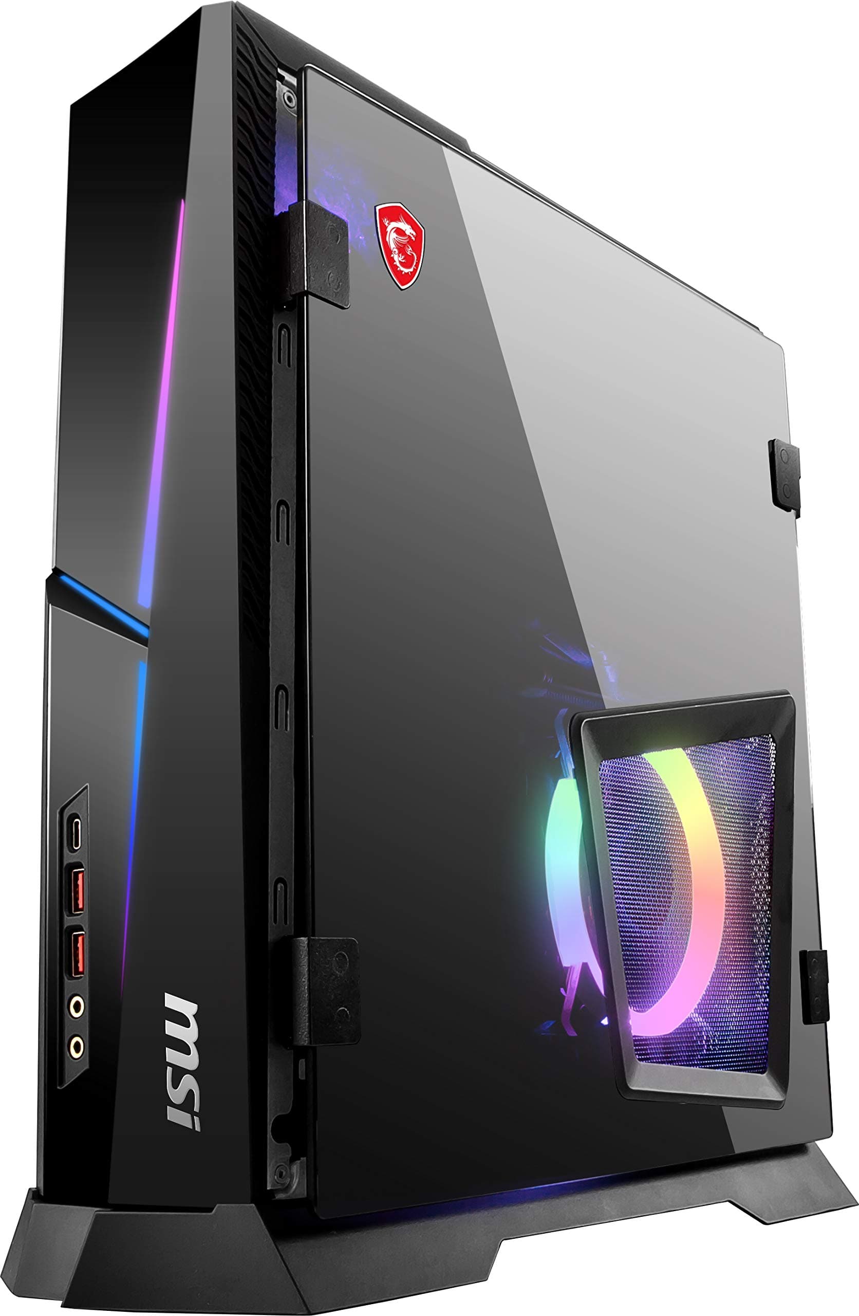 MSI MPG Trident AS 10SC-1208US SFF Gaming Desktop, Intel Core i7-10700F, GeForce RTX 2060 Super, 16GB Memory, 1TB SSD, WiFi 6, USB Type-C, Windows 10 Home, Black