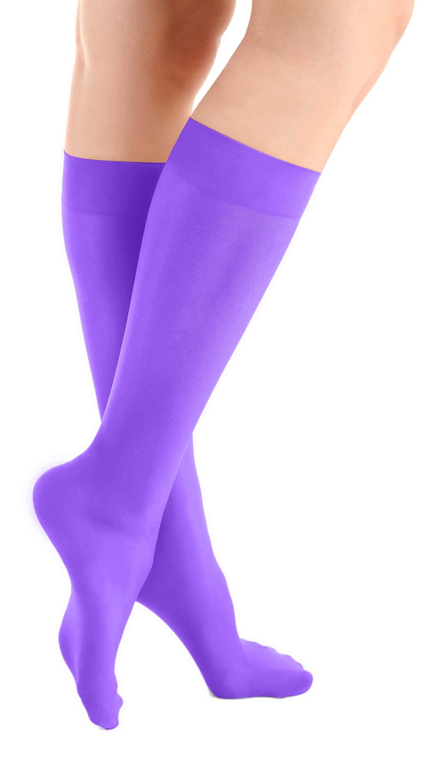 Knee High Ice Skating Socks (2 Pairs)