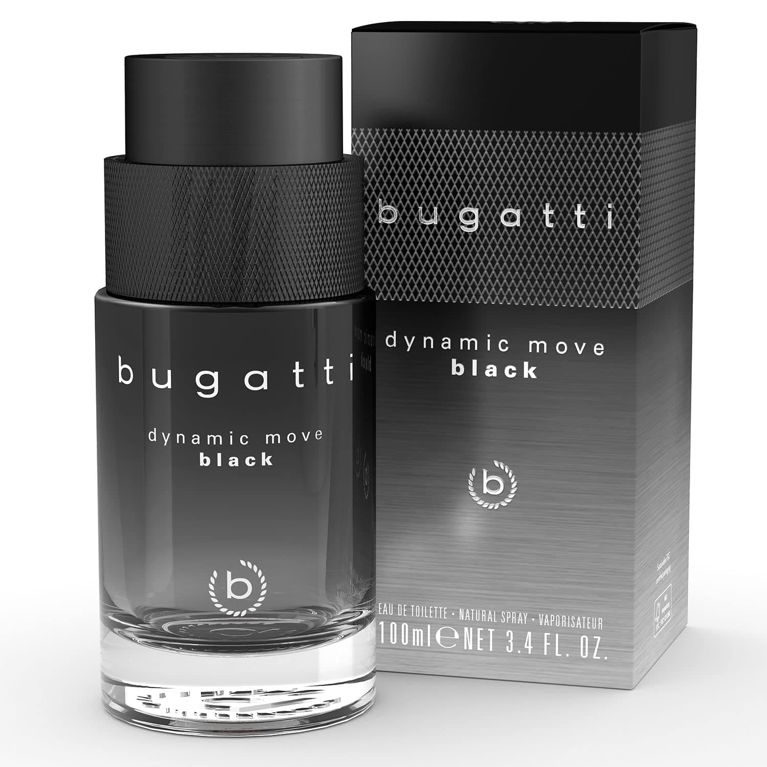 Dynamic Move Black perfume for men 100 ml I oriental-woody men's eau de toilette I sensual-strong combination of cashmere wood, musk & lychee I fruity, fresh & woody-warm
