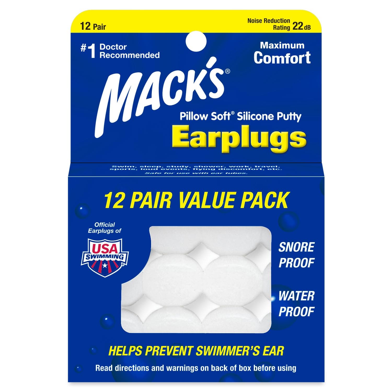 Sleep Soundproofing Earplugs for Sleeping, 2 Different Types, Reusable