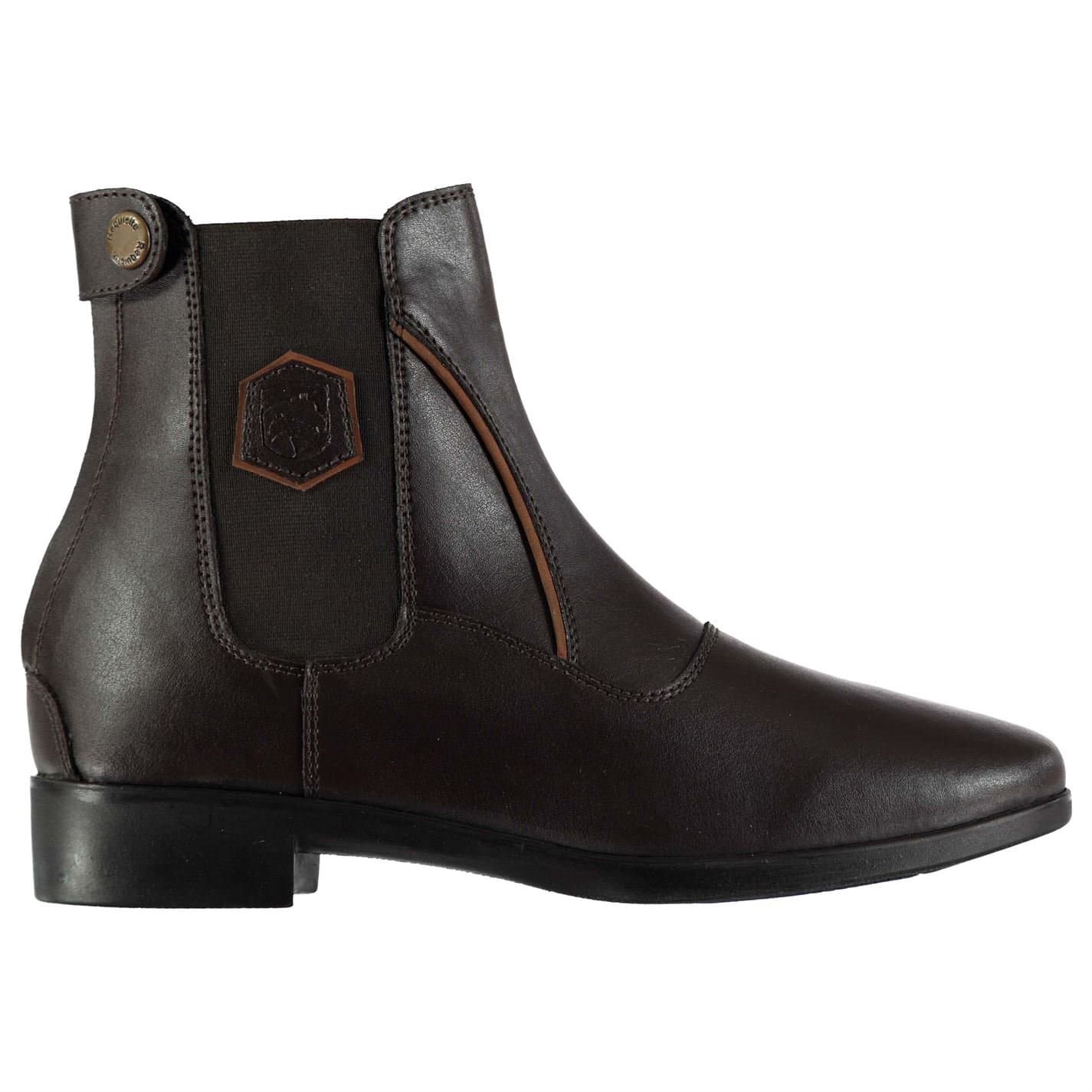 Requisite Womens Rive Jodhpur Boots Zip Pull On Leather Brown UK 8 (42)