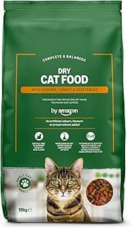 Complete Dry Cat Food with Chicken, Turkey and Vegetables, 1 pack of 10kg