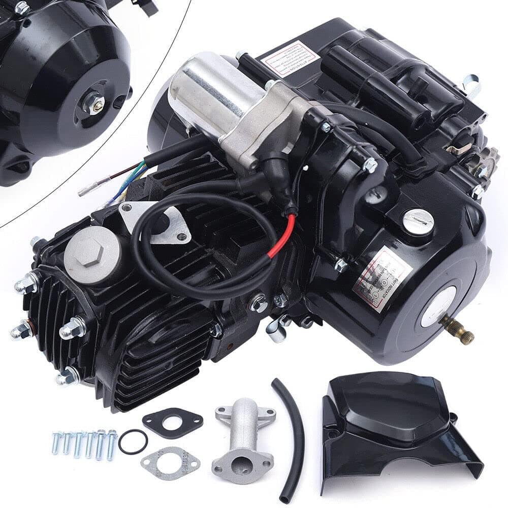 125cc Engine 4 Stroke Motor Kit, Single cylinder with Air-Cooled Motor Engine for ATV Quad Go Kart Engine