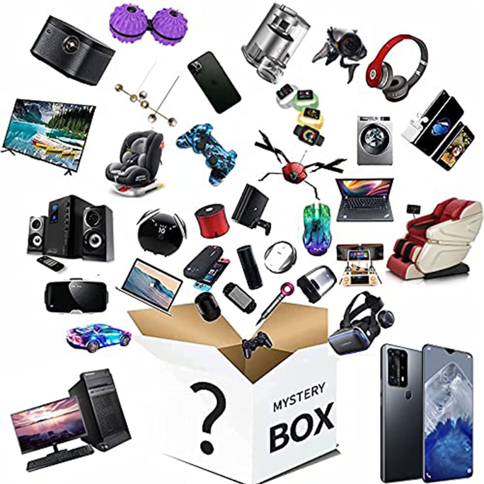 Mystery Electronics Box, Random Surprise Boxes, Great Value for Money, First Served First Time, All Items New C