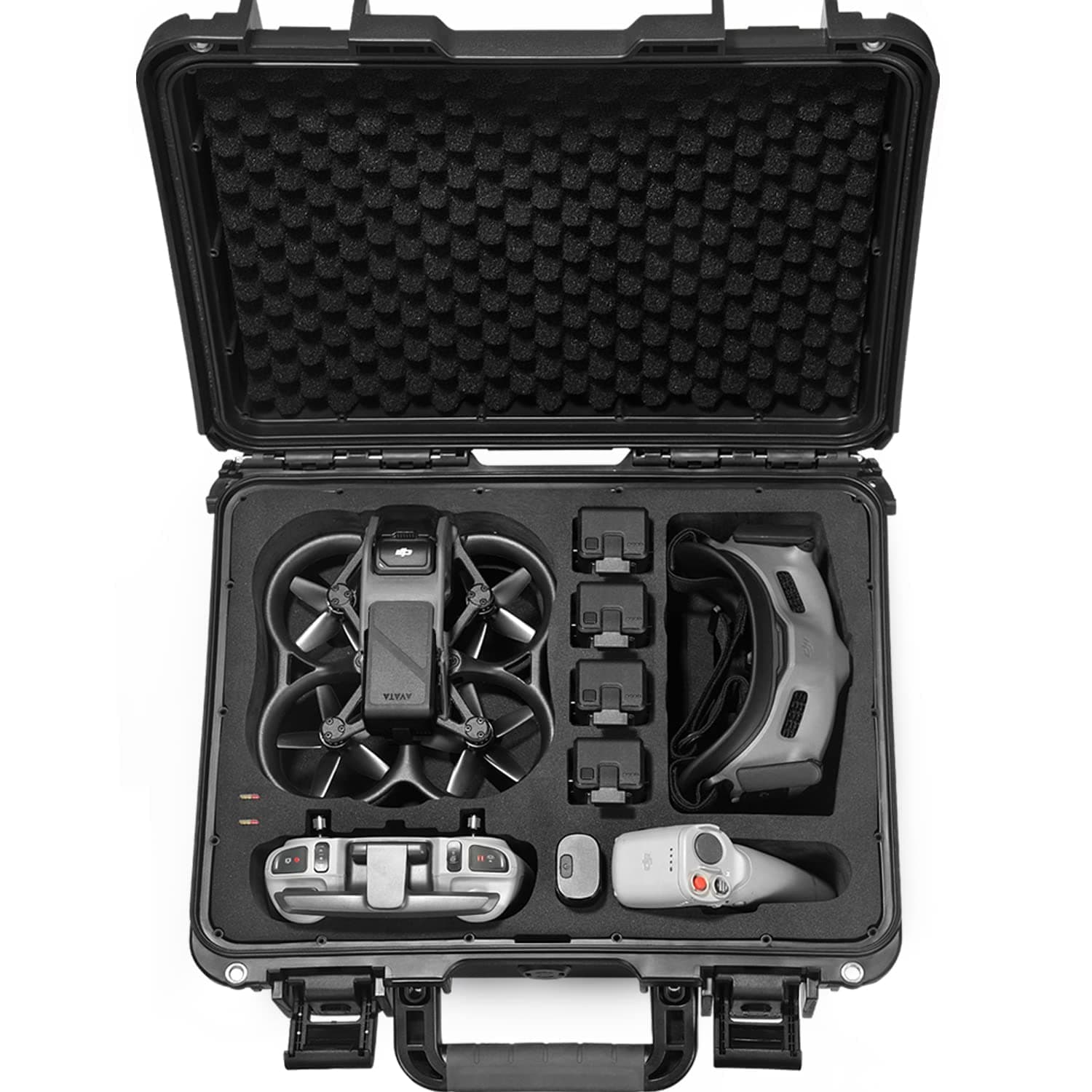 Waterproof Hard Case Compatible with DJI Avata Explorer Combo(DJI Goggles Integra)/DJI Avata Pro(DJI Goggles 2)/DJI Avata Fly Smart Combo (DJI FPV Goggles V2) and More Accessories(Case Only)