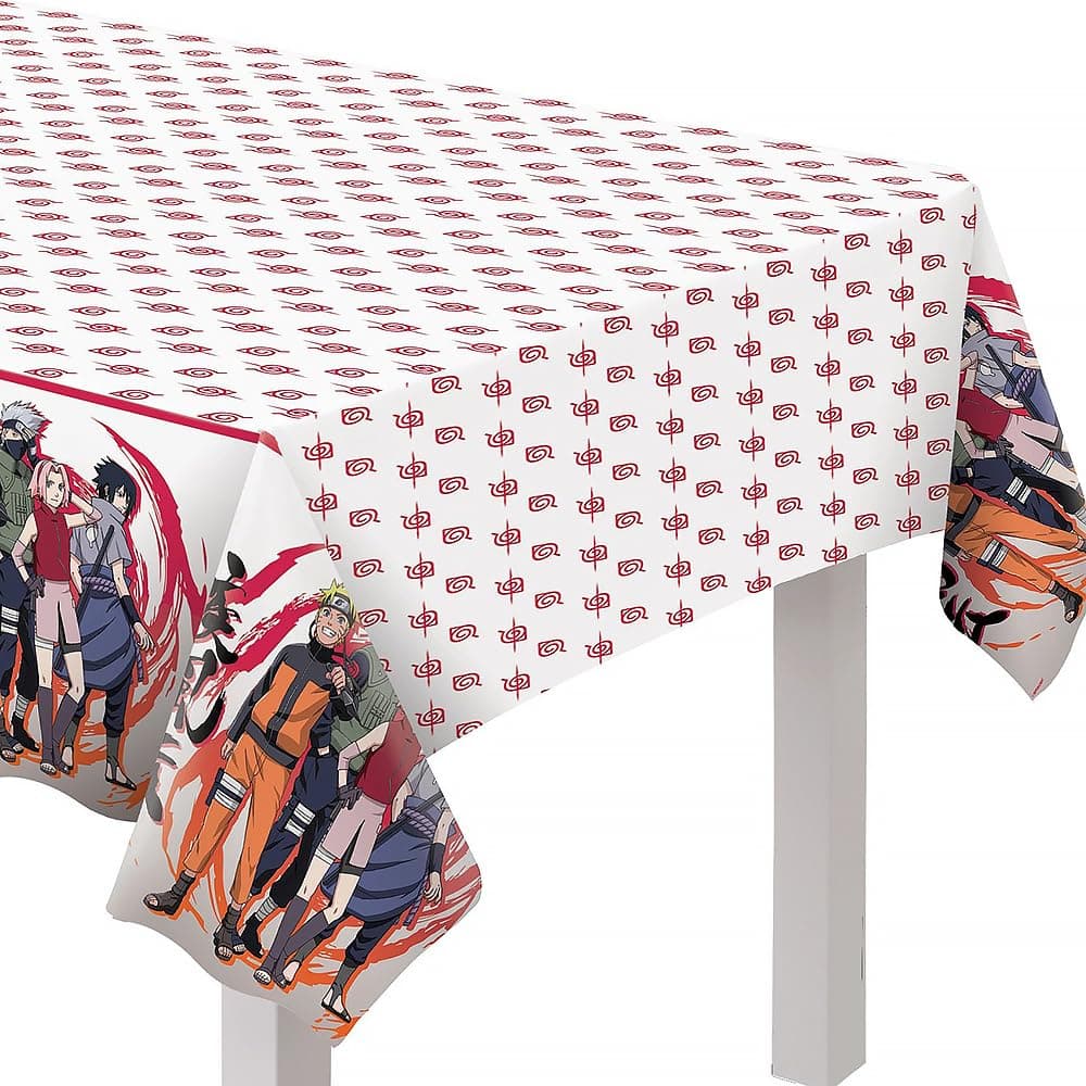 Multicolor Naruto Plastic Table Cover (54" x 96") Pack of 1 - Perfect for Birthdays & Kids' Parties