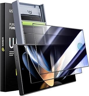 for Samsung Galaxy S24 Ultra Privacy Screen Protector Tempered Glass [24° Anti-Spy] [Zero Bubble] [Auto Dust-Remove] [Support Fingerprint Unlock] Anti Glare HD 9H 6.8 inch - 2 Pack