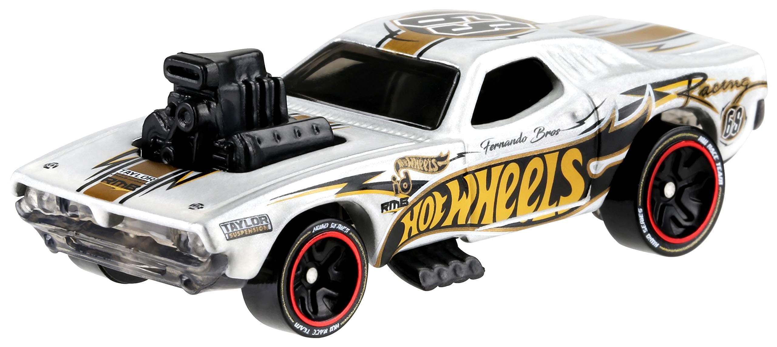 ​Hot Wheels id Vehicle​ Roger Dodger​ with Embedded NFC Chip, Uniquely Identifiable, 1:64 Scale, for Kids Ages 8 Years and Older