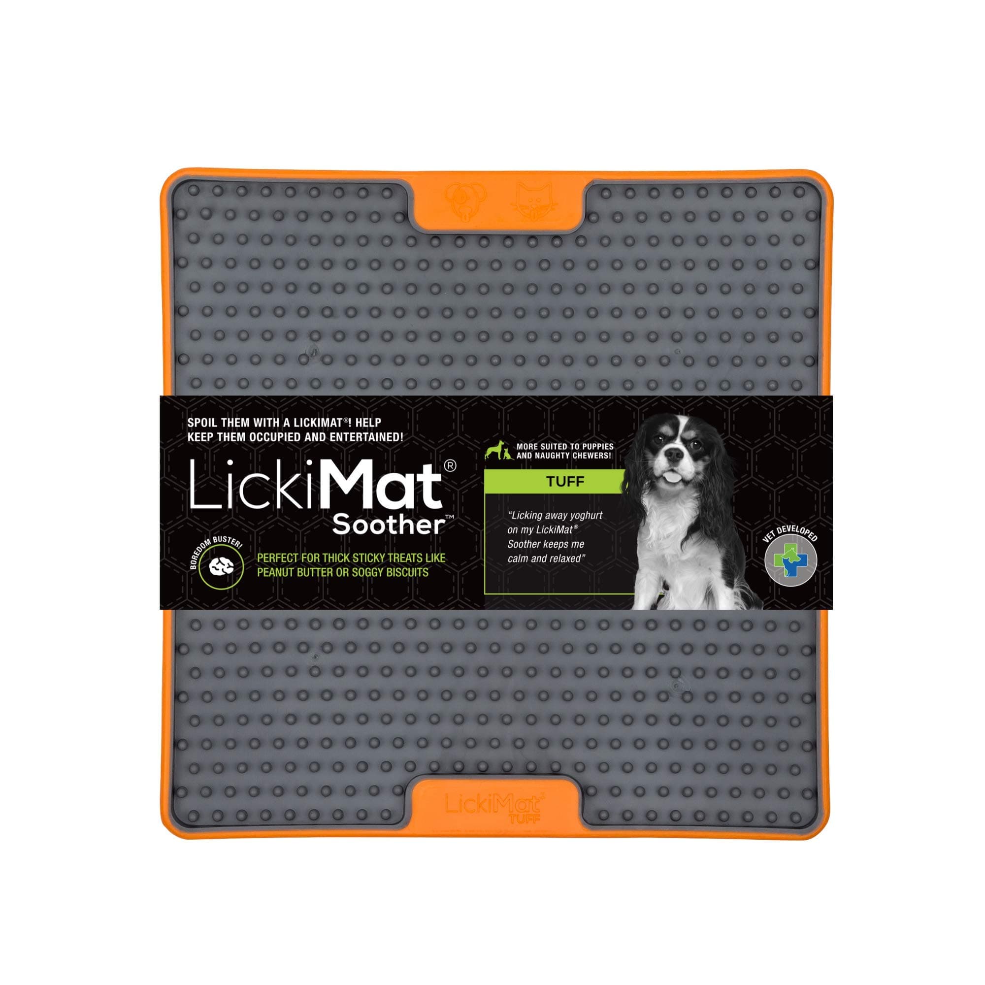 LICKIMAT Soother Tuff Dog Orange