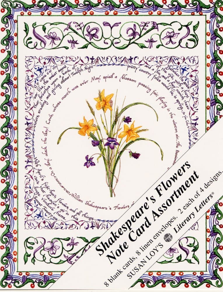 Shakespeare Flowers Note Card Assortment
