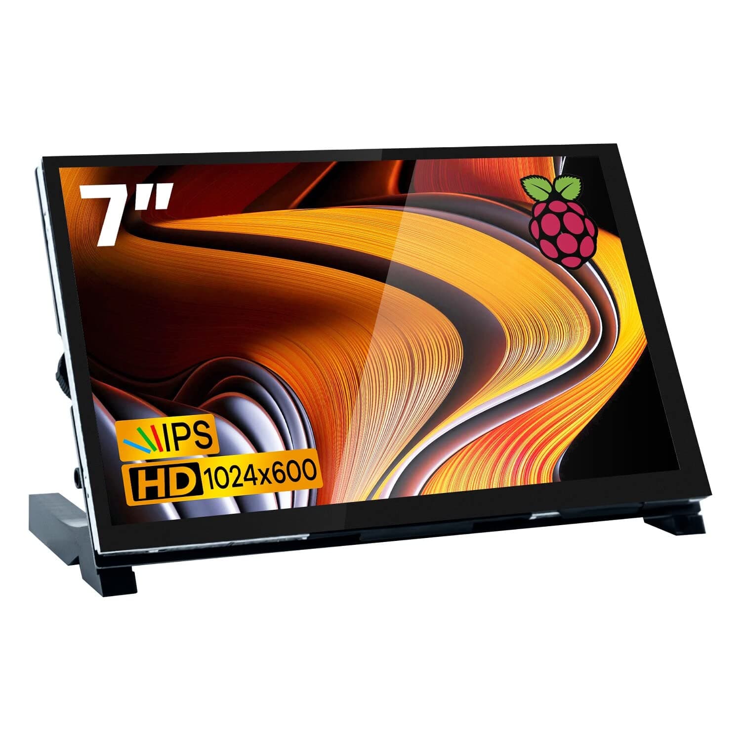 7 Inch IPS LCD Touch Screen Raspberry Pi Monitor Display 1024×600 Capacitive Screen HDMI Monitor Compatible with Raspberry Pi 5/4B/3B+, BB Black, Windows 10 8 7